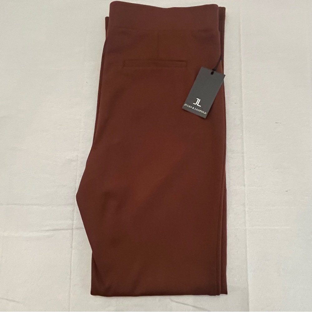 🆕 ✨ Jules & Leopold Brown Straight Leg Pants ✨ 🆕 - Picture 7 of 9
